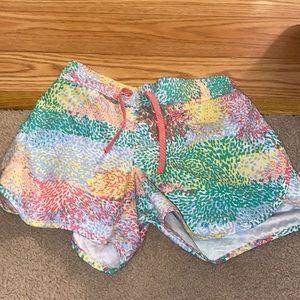 columbia shorts. colorful pattern